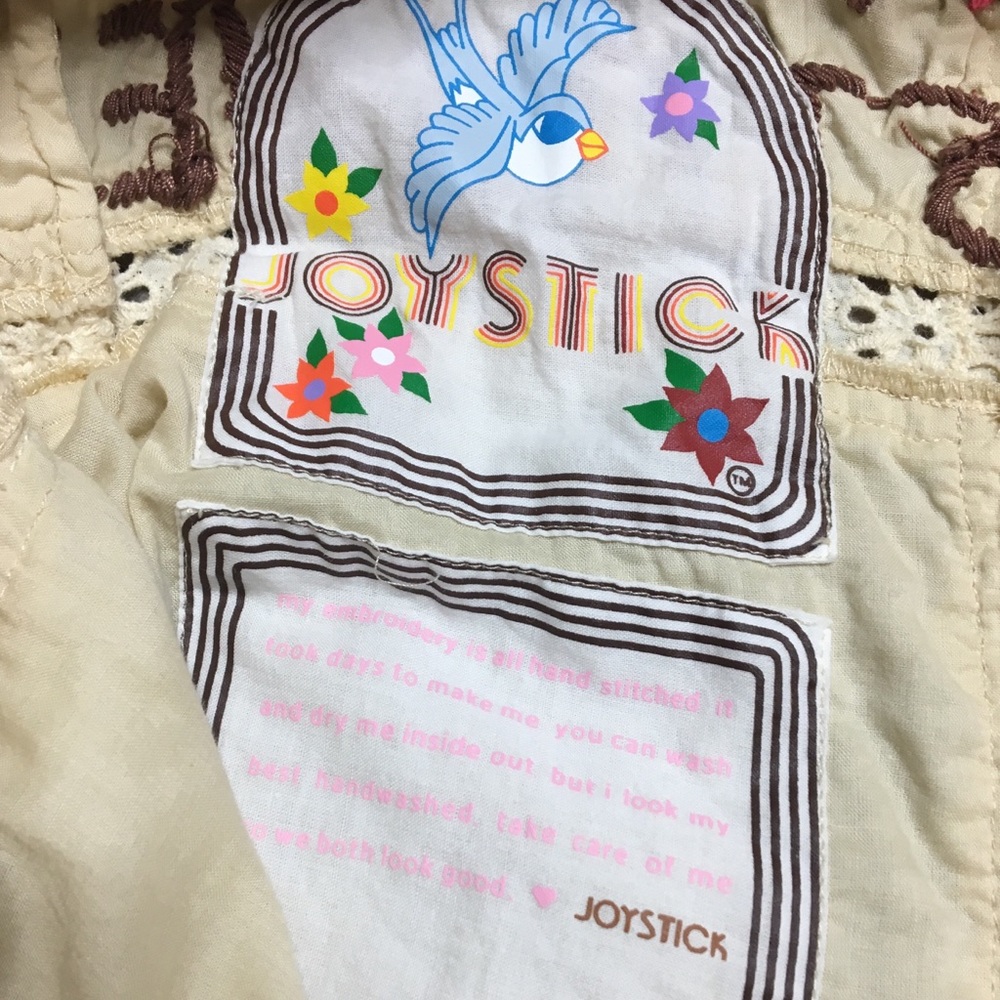 Joystick Dress Hand Stitched Floral Size Medium - Picture 3 of 8